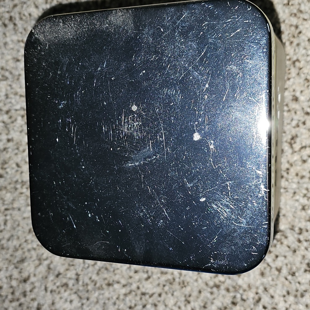 Threshold White STUFF Storage Container With Silver Lid - Picture 3 of 9